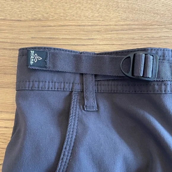 Prana Zion Stretch Outdoor/Hiking Shorts Adjustable Waist Gray Mens XS - Picture 7 of 13